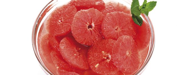 Geschnittene Grapefruit